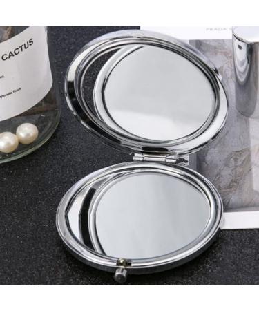 Beaupretty Round Compact Mirror with Rhinestone Red Lips and High Heels Design - Portable Mini Makeup Mirror for Women and Girls - Buy Online on SooperMarket.com