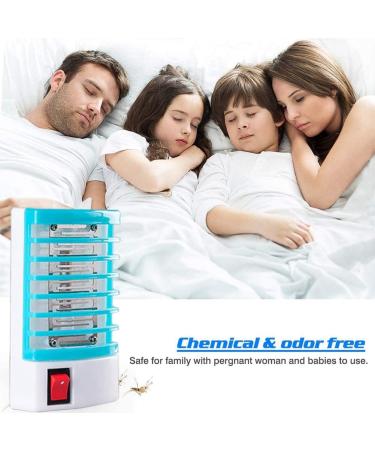 Indoor Bug Zapper Plug-in Mosquito Killer Trap - 2 Pack Electric Fly & Gnat Trap for Home - Mini Insect Killer Light for Flying Pests - A-blue - Buy Online on SooperMarket.com