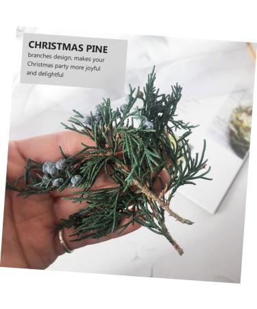 ABOOFAN 2 Pcs Pine Branch DIY Material Floral Boxes Wedding Decoration Christmas Pine Branches Household - Buy Online on SooperMarket.com