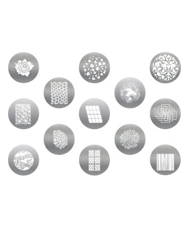 SOONPHO 13pcs Round GOBO Kit III for Optical Snoot Conical Focalize Condenser Spotlight Concentrator,Art Special Effects Shaped Beam Light Photography Accessories (13PCS III)