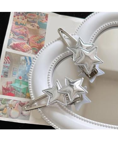 JSGHGDF Metallic Shape Hair Clip Spring Hair Clip for Woman Taking Photo Shopping Travel n-slip 1 pair - Buy Online on SooperMarket.com