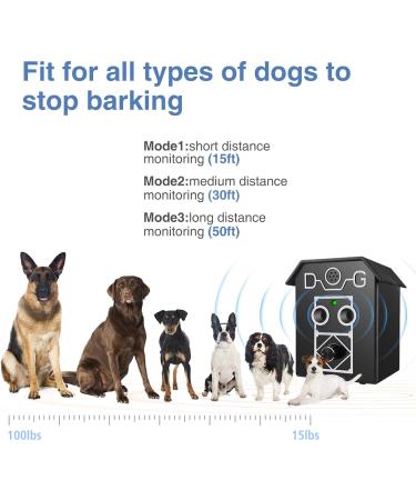 Anti Barking Device 55Ft Auto Dog Barking Deterrent Devices 3 Sensitivities Stop Dog Barking Device Ultrasonic Anti Dog Barking Pet Gentle Anti Barking Device for Small Large Dogs Indoor Outdoor Black#0413rtw - Buy Online on SooperMarket.com