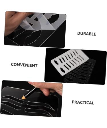 Didiseaon Eyebrow Stencil Plate Brow Template Lip Stencil Brow Practicing Tool Eyebrow Shape - Buy Online on SooperMarket.com