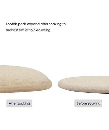 20 Pack Exfoliating Loofah Sponge Pads - 100% Natural Luffa & Terry Cloth Scrubber Body Glove for Men and Women - Ideal for Bath, Spa, and Shower - Buy Online on SooperMarket.com