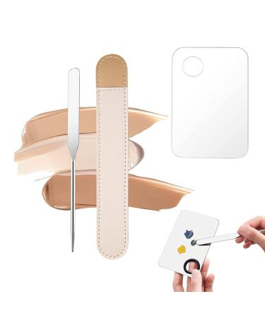 KnjoFly Picasso Spatula Makeup Korean  Picasso Makeup Spatula  Stainless Steel Makeup Spatulas and Palette Set  Makeup Spatula Koreanm (Stainless Steel)