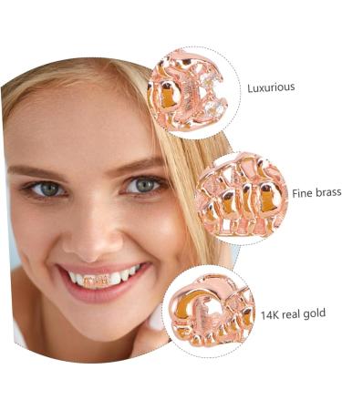 KOMBIUDA 1pc Scorpion Single Braces Single Grill Cap Tooth Grills for Your Adult Costume Men Decor Hip Golden 2X1cm - Buy Online on SooperMarket.com