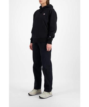 Champion Men's Reverse Weave Pullover Hoodie - C Logo Black | Best Hoodie for Men - Buy Online on SooperMarket.com