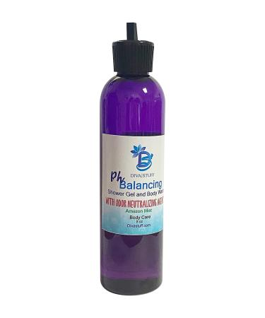 Diva Stuff Ph Balancing Body Wash/Gel With Odor Neutralizing Agents Amazon Mist Scent 8oz