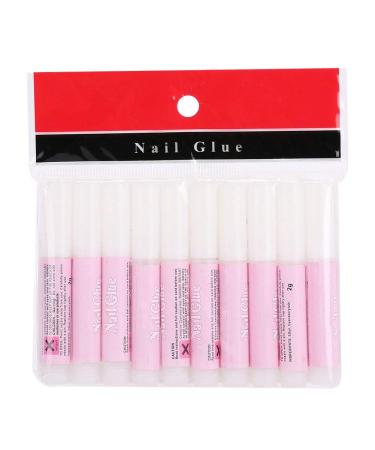 Glue Dekaim 10pcs Nail Extension Glue Fake Nail Tips Gel Manicure Tool