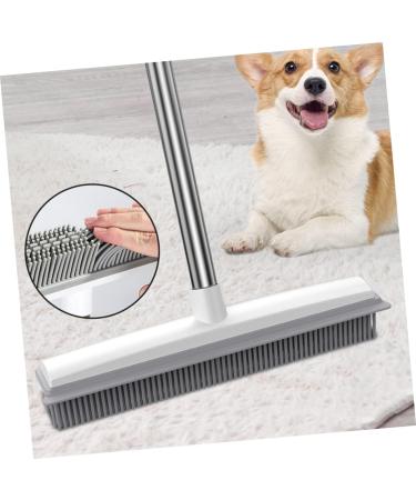 Household Carpet Rake & Floor Scrub Brush - Long Handle Cleaning Brush for Carpet Bathroom and Tile - 120x31cm - Buy Online on SooperMarket.com