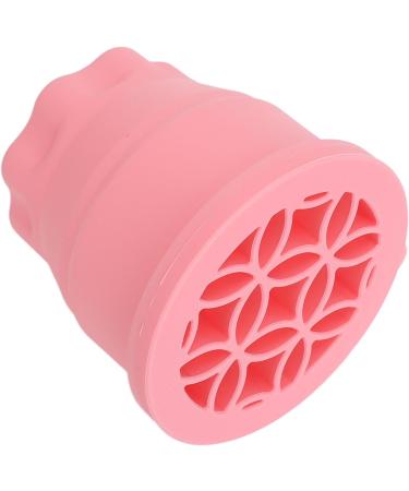 Makeup Brush Cleaner Cup Portable Silicone Scrubber Bowl Efficient Cleaning Drying Rack (Pink) - Buy Online on SooperMarket.com