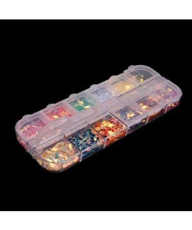 Desikixudy 3D Shape New Nail Clear Nail Pearl Diy Nail Art Decorations Rhinestone Manicure Tools 3# Colorful Vest Sequins - Buy Online on SooperMarket.com