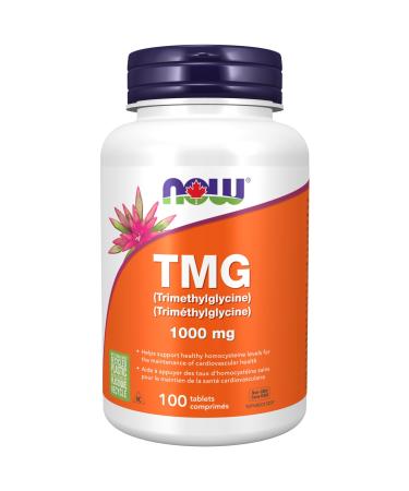 NOW Tmg (Trimethylglycine) Tablets 1000mg 100 Count