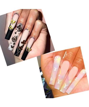 JZK 240x XXXL Clear Half Cover Extra Long Square Nail Tips For Acrylic Extensions No C Curve False Nail Tips Long For Gel And Acrylic Nails 3XL Finger Nail Extension Tips - Buy Online on SooperMarket.com