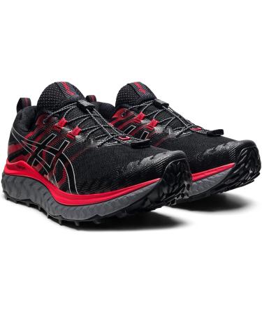ASICS Men's Trabuco Max Trail Running Shoes 10.5 - Black/Electric Red - Buy Online on SooperMarket.com