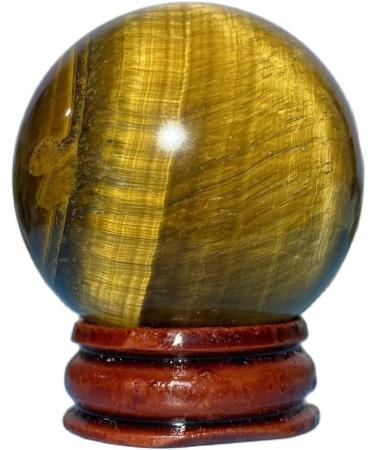 Natural Sphere Tiger Eye Stone Ball Quartz Crystal Natural Ore Gemstone Home Decoration Gift 1pc (Color : 100-110g) - Buy Online on SooperMarket.com