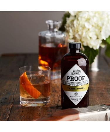 Proof Syrup Old Fashioned Cocktail Mixer (16 oz) | All-Natural Hand-Crafted Syrup with Real Bitters | Makes 32 Cocktails - Buy Online on SooperMarket.com