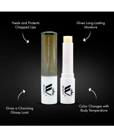 WBM Care Lip Balm - Vitamin E Color Changing Tinted Moisturizer - 4 Pack (3.3g) | International Shipping Available - Buy Online on SooperMarket.com