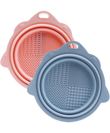 Angoily 10 pcs Foldable Brush Cleaner Mat Makeup Tools powder puff Cosmetics Brush Scrubber Makeup Cleaner wash bowl cleaning pad cleaning bowl cleaning board Cleaner Makeup Brush Cleaner 14.5x14.2cmx5pcs Assorted Colorx5pcs - Buy Online on SooperMarket.com
