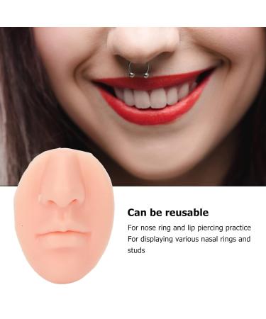 Soft Silicone Nose Model - 3-Part Elastic Design for Salons | Light Skin Color | Ideal for Professional Use - Buy Online on SooperMarket.com
