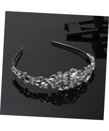 PLAFOPE Wedding Headband Bride Headpieces for Wedding Hair Accessory for Women Rhinestone Hair Accessories Hair Gems for Women Rhinestone Headband Women Hair Accessories Tiara White - Buy Online on SooperMarket.com