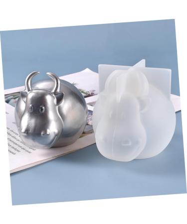 STOBOK 3pcs Animal Fudge Clear Silica Chocolate Gel Handmade Head Craft Adornment Crystal Art Shaped Whitex3pcs 6.9X7.2CMx3pcs - Buy Online on SooperMarket.com