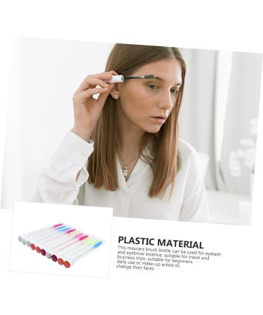 BELLIFFY 10pcs Mascara Wand Tube Lipgloss Bottle DIY Mascara Tube Brush Plastic - Buy Online on SooperMarket.com