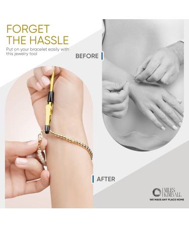 Bracelet Helper Tool - Metal Gold Clasp Helper for Jewelry - Portable and Easy-to-Use - Buy Online on SooperMarket.com