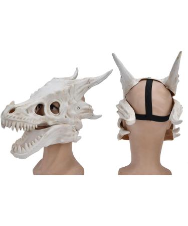 Scary Halloween Mask Latex Simulation Dinosaur Skull Mask Head Cover Halloween Skull Mask Scary Latex Full Head Realistic Masks for Halloween Costume Party Cosplay - Buy Online on SooperMarket.com