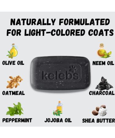 Kelebs Sensitive Dog Shampoo | Vegan Lavender & Oatmeal Soap | Natural Care for Puppies & Dogs | 3 Pack Charcoal - Buy Online on SooperMarket.com