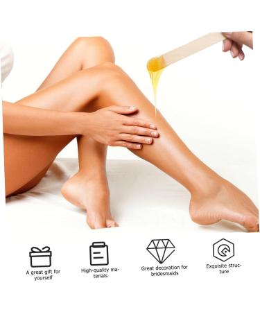 Angoily 400pcs Disposable Beauty Bar Spatula - Medium Wooden Wax Scraper & Stick Suite - Natural Birch for Smooth Waxing  - Buy Online on SooperMarket.com