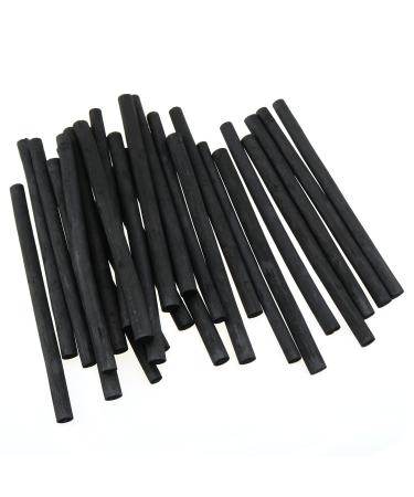 E-outstanding Charcoal Sticks 25PCS 7-9mm Dia Black Vine Willow Sketch Charcoal Pencils for Drawing  Sketching and Fine Art Compressed Charcoal
