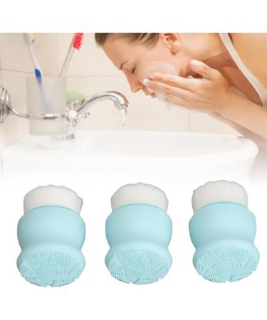 Deep Cleansing Dual Face Brush | Blackhead Removal & Exfoliating Massage Tool | Silicone | Travel-Friendly Beauty Essential - Buy Online on SooperMarket.com