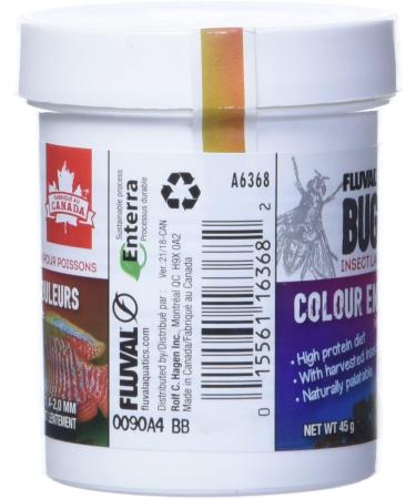 Nutrafin Bug Bites Colour Enhancing Formula Medium to Large Fish 1.4-2.0 mm granules - 45 g - Buy Online on SooperMarket.com