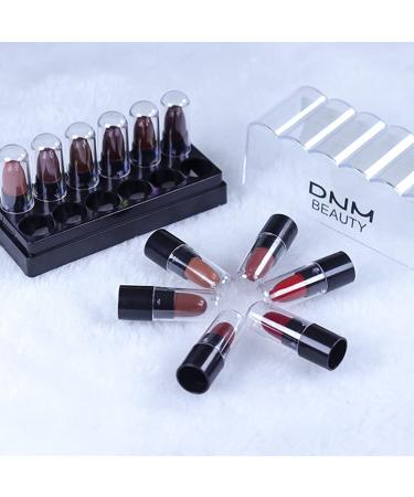 12Pcs Capsule Pills Lipstick Mini Matte Lipstick Set | Dark Brown Red Nude Lipstick Samples - Matte Makeup Kit for Women & Teens - Buy Online on SooperMarket.com