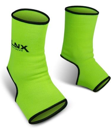 LNX Pro Fight Ankle Bandages - Ultimate Ankle Protection for Muay Thai Kickboxing & MMA | Available in SML & XL - Neon Green - Buy Online on SooperMarket.com