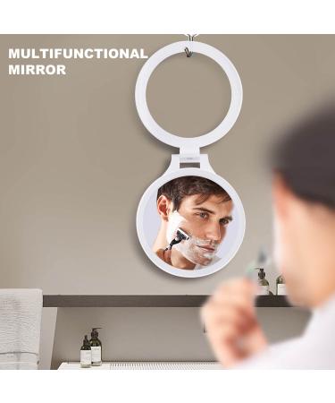 Foldable Double Sided Tabletop Mirror - Rechargeable Lighted Magnifying 10X and 1X Mirror with 3 Colors Light - Adjustable Foldable Handle for Makeup/Travel - 07x08inches - Buy Online on SooperMarket.com