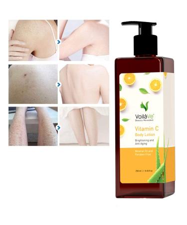 VoilaVe Daily Moisture Hydrating Body Lotion with Vitamin C, Aloe Vera & Lemon - 8.45 fl. Oz - Reduces Fine Lines & Wrinkles - For All Skin Types - As Seen On TV - Buy Online on SooperMarket.com