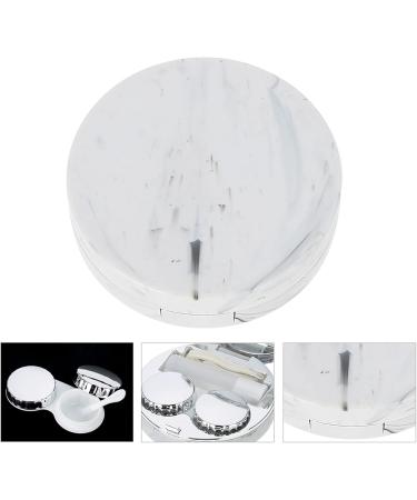 Contact Lenses Soaking Case Contact Lens Box Light in Weight Small Size Made of PVC for Makeups Make Up (White) - Buy Online on SooperMarket.com