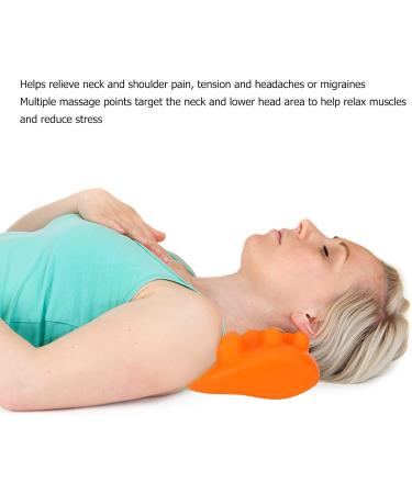 Neck Traction Cushion - Soft Foam Device for Gentle Stretching & Neck Pain Relief with Massage Points - Buy Online on SooperMarket.com