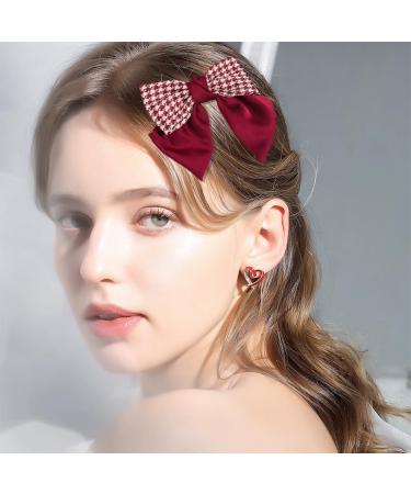 Limtula Cute y Flat Clips Hairpin Large Barrette Headdress Bunches Accessories Elegant knot Cute Headdress Red - Buy Online on SooperMarket.com