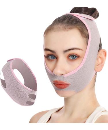 Teksome Face Sculpting Strap - Face Shaper Double Chin Strap V Shaped Bands - Double Chin Eliminator Adjustable Lift Bandage for Face Neck and Chin - Buy Online on SooperMarket.com