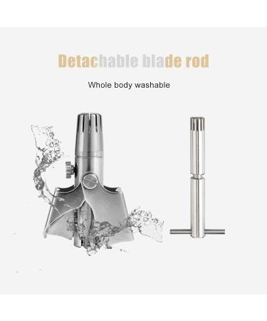 Stainless Steel Manual Nose Hair Trimmer for Men and Women - 360 Degree Rotation, Ear Hair Cutter - Buy Online on SooperMarket.com