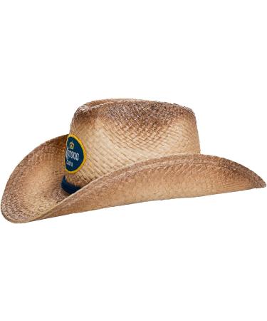 Men's Corona Extra Tan Straw Beach Cowboy Hat with Curved Brim - Shop Now! - Buy Online on SooperMarket.com