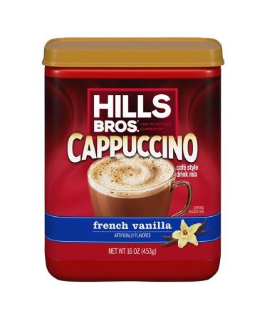 Hills Bros French Vanilla Cappuccino Drink Mix 1LB 3-Pack by Hills Bros