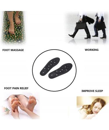 Magnetic Massage Insoles for Pain Relief | Acupressure Shoe Inserts for Men & Women - 10.2 x 3.3 Inch - Buy Online on SooperMarket.com