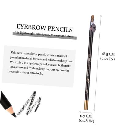 BELLIFFY 8pcs Wooden Beauty Eyebrow Pencil Eye Brow Pencils for Women Eyebrow Makeup Tool 1 count (Pack of 1) Black - Buy Online on SooperMarket.com