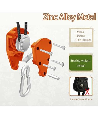 Hikeman Camping Rope with Ratchet Pulley | Adjustable Guy Lines for Tent, Canopy, Kayak & Grow Light | Khaki - Buy Online on SooperMarket.com