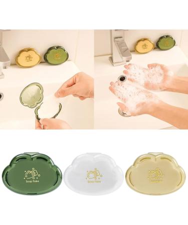 Domasvmd Portable Travel Boxed Soap Paper 50pcs Soap Tablets Versatile Hiking Camping Soap Solution Easy Washing Soap Flakes Compact Soap Sheets Yellow - Buy Online on SooperMarket.com