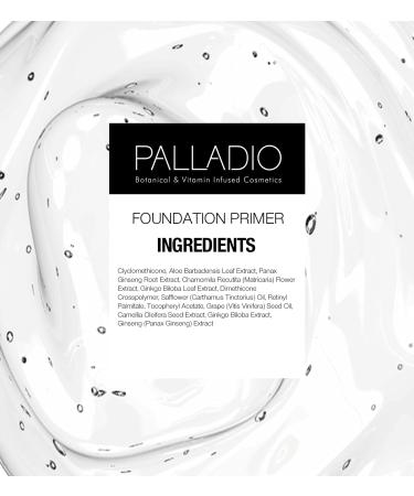Palladio Foundation Primer | Lightweight Velvety Primer with Aloe Vera & Chamomile | Minimizes Fine Lines & Pores | 0.674 oz - Buy Online on SooperMarket.com